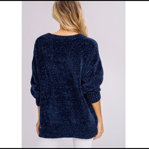 *LAST ONE* Plum Chenille Sweater - Picture 3 of 5